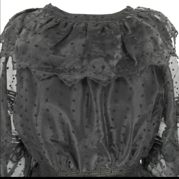 TOPSHOP NWT Sheer black top - Picture 3 of 12